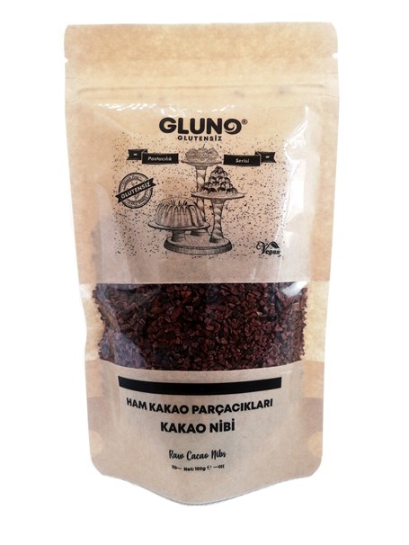 Gluno Glutensiz Ham Kakao Parçacıkları - Kakao Nibi 150GR